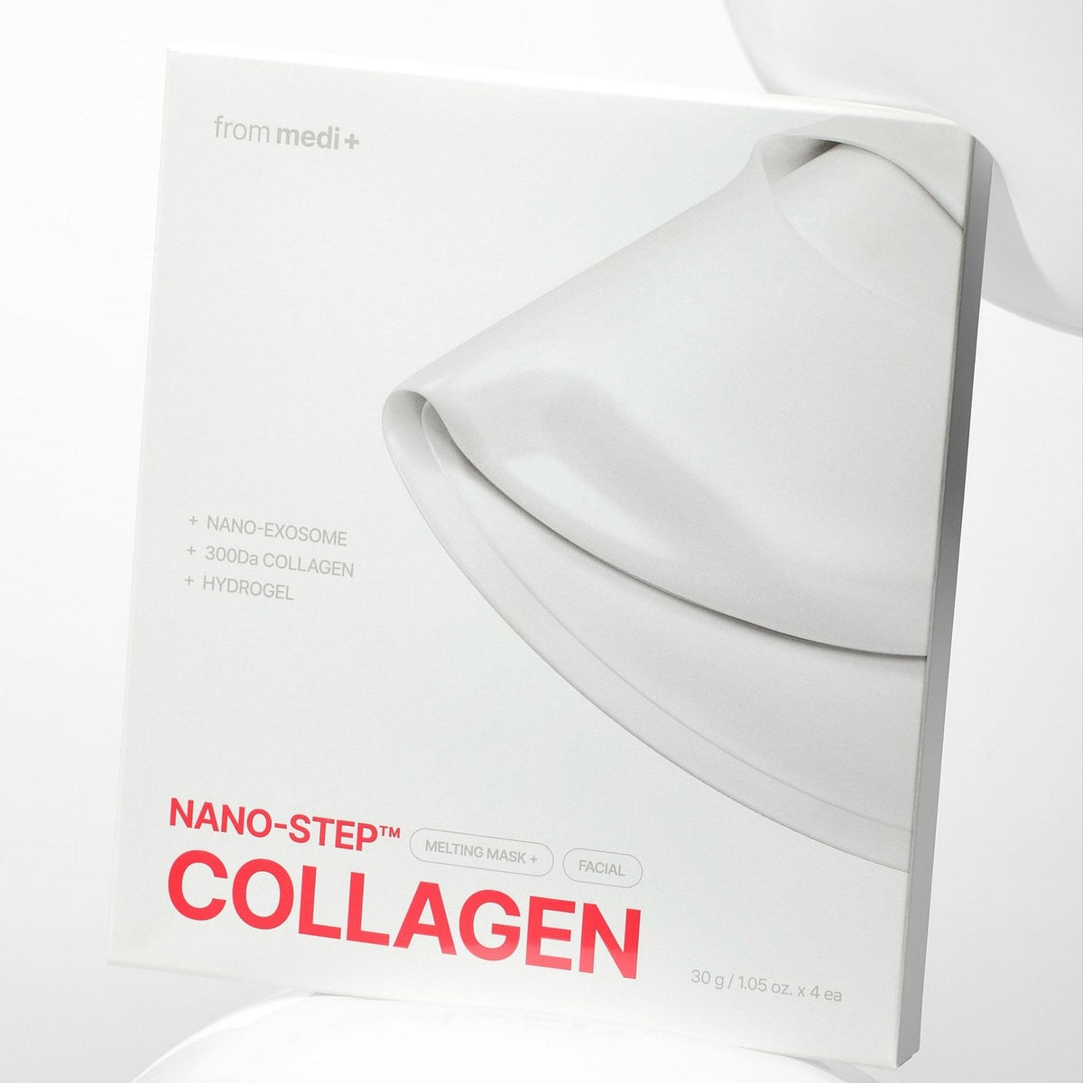 Caja x4 sachets de la mascarilla hidrogel de colágeno Nano-Step Collagen de from medi+