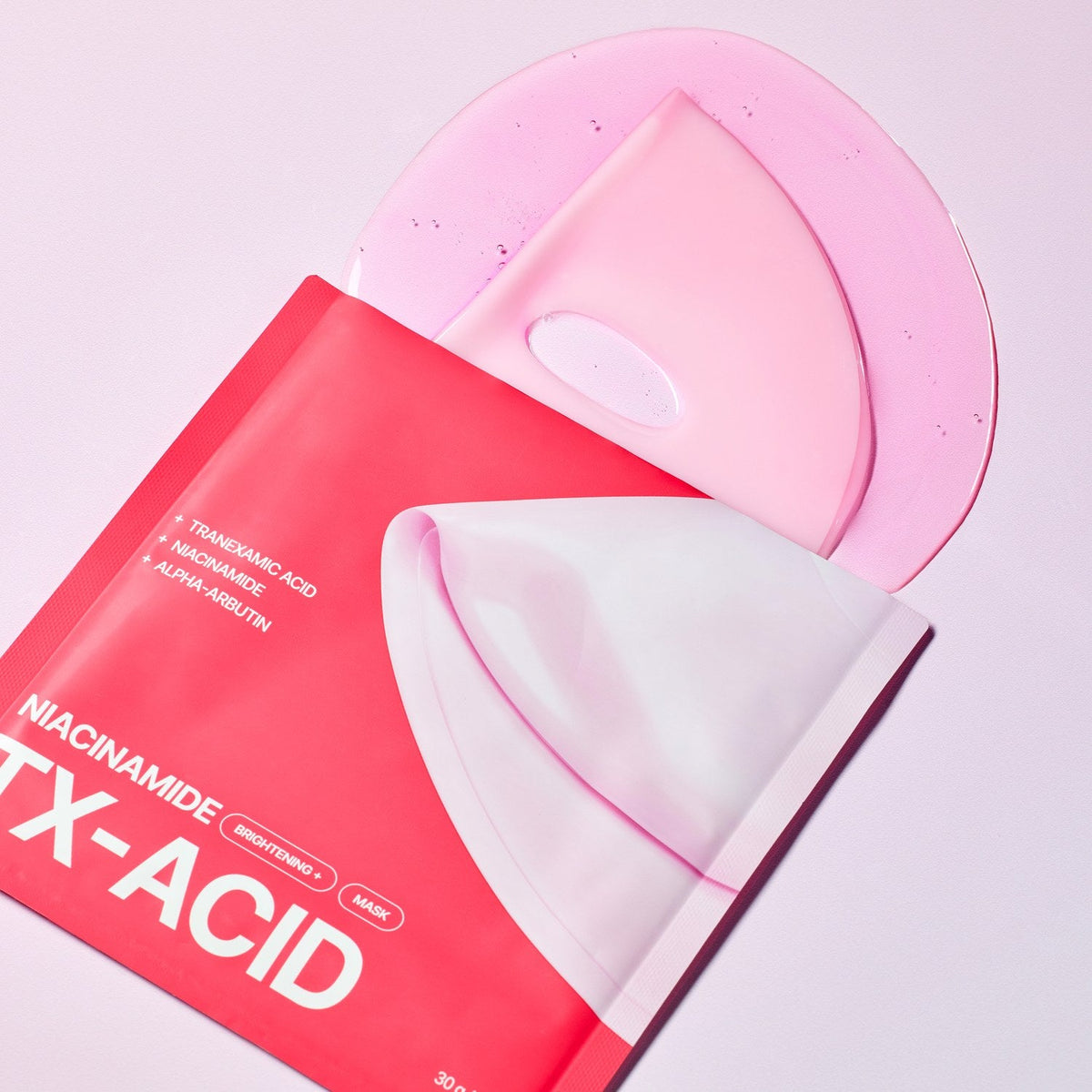 from medi+ TXA Niacinamide Brightening Mask, sachet de mascarilla hidrogel iluminadora