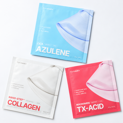 Kit trío de mascarillas hidrogel de from medi+, una de cada fórmula